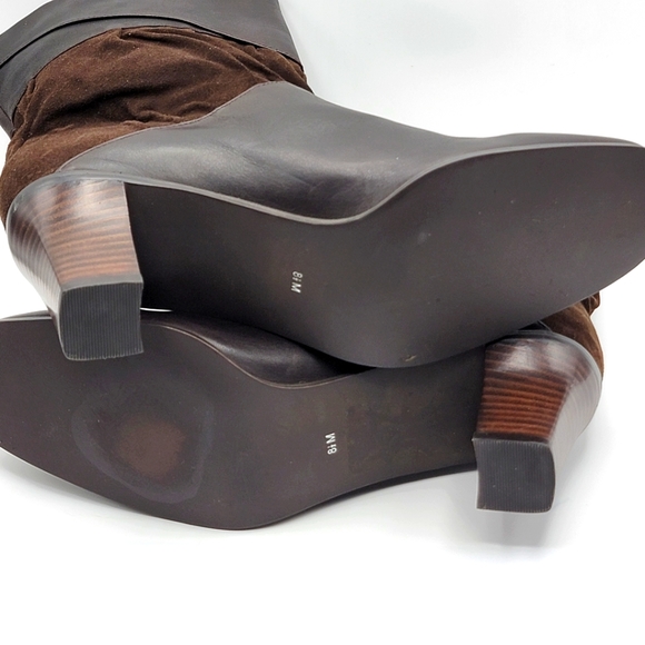 NEW NEW NEW J. Jill Brown Leather Suede Ruched Boots Size 8.5. S1015 - Picture 8 of 8